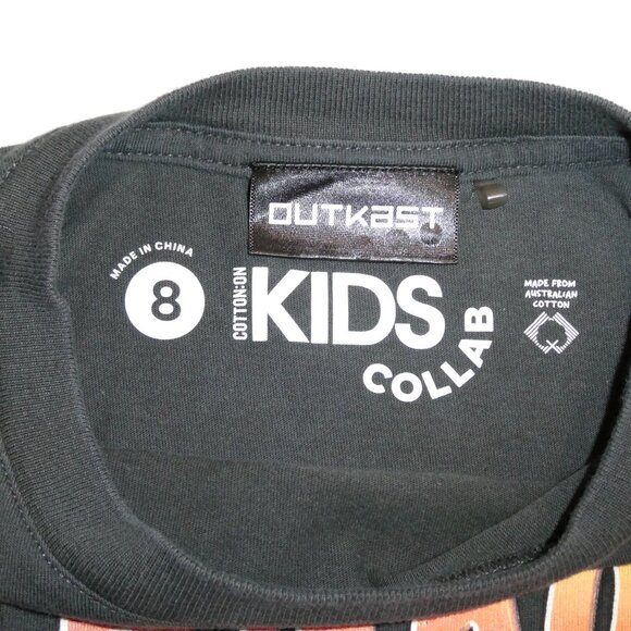 Outkast x Cotton On Kids “Stankonia” Graphic Tee – Size 8 Black - Picture 3 of 7